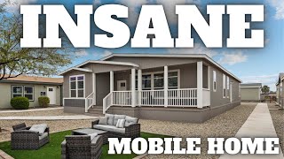 HOUSE AND A HALF Triple Wide mobile home out this world Prefab House Tour [upl. by Seravat]