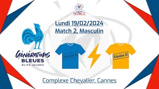 Equipe A vs équipe D Match 2 Masculin M18 [upl. by Eirameinna]