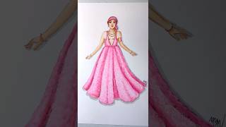 Mastectomy Fashion Illustration Breast Cancer Awareness Month 🩷 satisfyingart inclusiveart asmr [upl. by Rednazxela891]