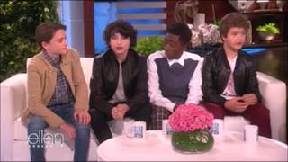 Stranger Things Cast on The Ellen Show [upl. by Wilonah728]