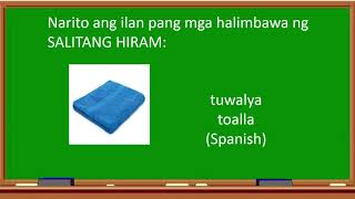 Mga Salitang Hiram [upl. by Ettener]