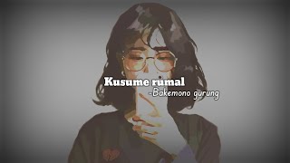 Kusume rumal cover song  bakemono gurung  lyrics video [upl. by Noiro]