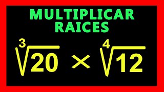 ✅👉 Multiplicacion de Radicales de Distinto Indice ✅ Como Multiplicar Radicales [upl. by Hennie660]