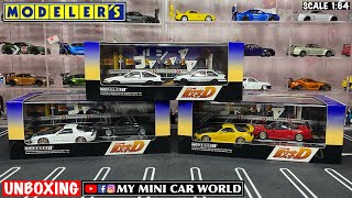 【MY MINI CAR WORLD】UNBOXING MODELER’S 164 INITIAL D SET [upl. by Aley]