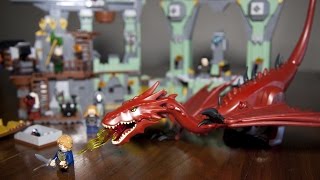 Lego The Hobbit 79018 The Lonely Mountain Build Review [upl. by Zacharie584]