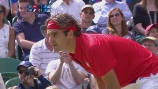 Federer SUI v Benneteau FRA Mens Tennis 2nd Round Replay  London 2012 Olympics [upl. by Charis]