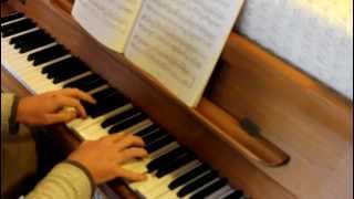 Grade 8 piano ABRSM A2 Prelude in A Bach 20132014 [upl. by Ajax]