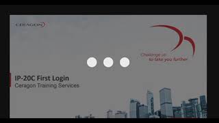 IP20C First Login  Ceragon Training Services [upl. by Chastain109]