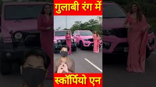 यूपी की दो महिलाओं ने गुलाबी रंग में रंगवा डाली महंगी SUV कारें shorts pinkcar [upl. by Rai338]