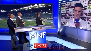 Jamie Carragher amp Gary Neville on Declan Rices development as a holding midfielder [upl. by Lissner782]