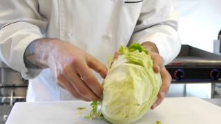 How to Cut Iceberg Lettuce  eTundra [upl. by Odnalref]