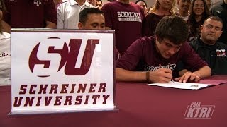 PSJA High School Senior Luis Mancillas Signs Letter of Intent to Schreiner University [upl. by Abraham305]