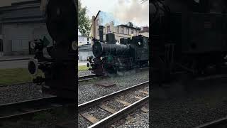 Dampfstraßenbahn quotFeuriger Eliasquot in Darmstadt Griesheim [upl. by Rip]