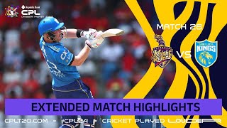 Extended Highlights  Trinbago Knight Riders vs Saint Lucia Kings  CPL 2024 [upl. by Yenitsed]