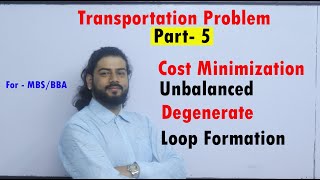 Transportation Part 5 in Nepali Cost minimization Unbalanced Degeneracy Condition Loop Formation [upl. by Dupuis]