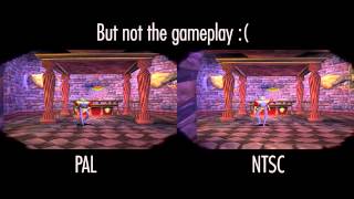 Medievil PSX  NTSC vs PAL Comparison [upl. by Ellenrahc834]