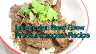 Indonesian Beef Stew Pressure Cooker Video Recipe cheekyricho [upl. by Bridie502]