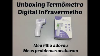 Unboxing Termômetro Digital Infravermelho  Gear Best [upl. by Idonah]