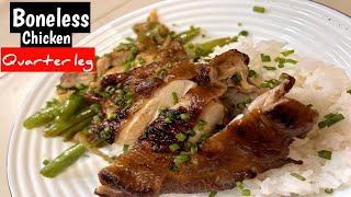 How i make BONELESS CHICKEN QUARTER LEG recipe☑️☑️☑️ [upl. by Ditmore]