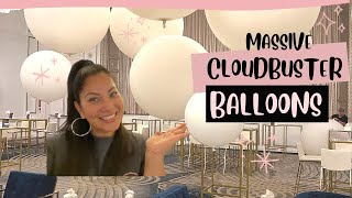 Chloroprene Cloudbuster Balloons  Inflate and Tie Giant Balloons  Helium [upl. by Lidia]