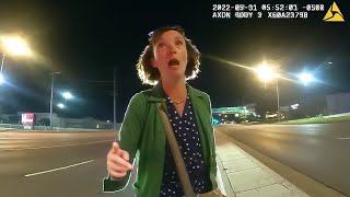 Drunk Woman Tries To Flee Officers TWICE [upl. by Michel]