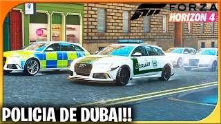 AUDI RS6 POLICIA DE DUBAI  FORZA HORIZON 4 23  DEWRON [upl. by Suirrad]