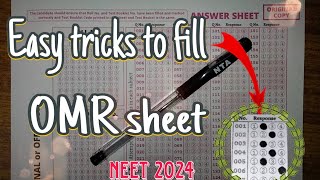 Fast⏩ amp Easy tricks to fill OMR sheet 😲NEET 2024My Dark Side 🤠 [upl. by Trudie336]