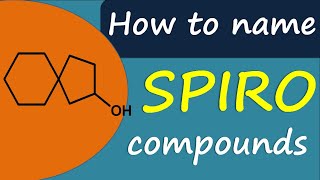 How to name Spiro compounds [upl. by Ario]