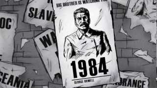 1984 Book Trailer  After Effects animation [upl. by Eelarual]