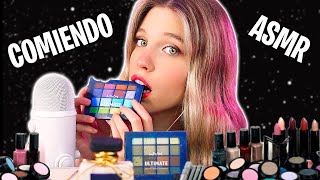 ASMR COMIENDO MI MAQUILLAJE 💄 Comestibles Mouth Sounds [upl. by Adle202]