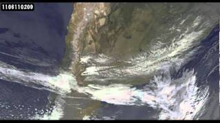 Satellite Animation Of PuyehueCordón Caulle Volcano Eruption [upl. by Mycah709]