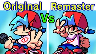 Friday Night Funkin  Boyfriend Original VS Remaster Reanimated FNF MOD MILF Song [upl. by Mattheus]