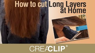 How to cut Long Layers at Home  CreaClip live video Vol 7  Redwood California [upl. by Letnuhs]