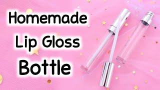 How to make lip gloss container at home  DIY lip gloss bottle  Homemade lip gloss tube [upl. by Hayyim]