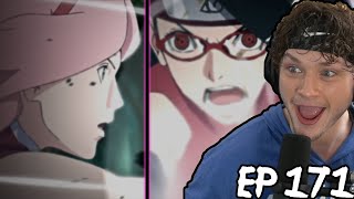 SARADA VS SAKURA  Boruto Episode 171 Reaction [upl. by Asyram]