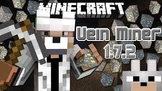 Minecraft Mods  Vein Miner Mod 172 Review and Tutorial [upl. by Datnow]