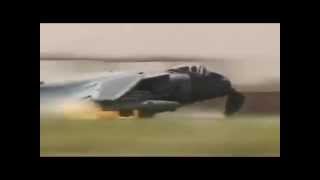 Harrier Crashes At Kandahar Airfield [upl. by Eneryt268]