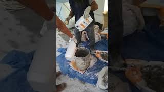 Ucrete MF Cemical mixture and application viralvideo youtube bangladesh [upl. by Anoet]