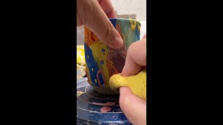 How to use underglaze ❤️ [upl. by Yraek]