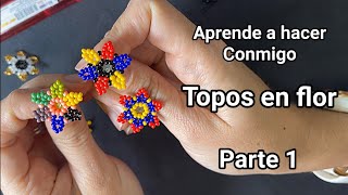 Aprende conmigo a hacer topos flor 🥰 PARTE 1 [upl. by Arraik]