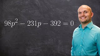 Solve an equation by factoring large numbers [upl. by Alul444]