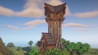 Minecraft Wizard Tower Tutorial [upl. by Aissyla827]