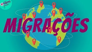 MIGRAÇÕES  Resumo de Geografia para o Enem [upl. by Amory209]