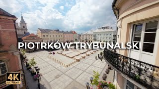 Piotrków Trybunalski  Stare miasto amp Dworzec  Lece w miasto™ 4k [upl. by Elamrej]