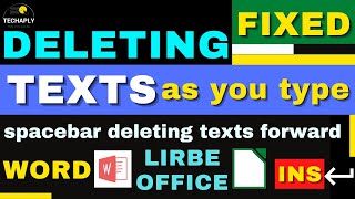 Fixed Overwrite Mode Insert Mode texts got deleted as you type in Word Documents [upl. by Ramalahs306]