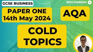 Cold Topics for Paper 1  AQA GCSE Business [upl. by Ojybbob753]