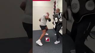 Mike Tyson DESTROYS PADS on Day 3 of Fight Camp shorts [upl. by Elita699]