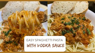 Spaghetti Pasta with Vodka Sauce  Simple pasta recipe the vodka sauce is so tasty shorts [upl. by Irep]