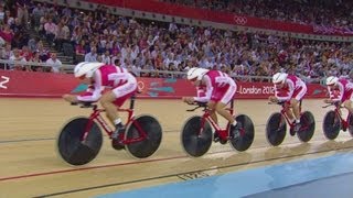 Mens Team Pursuit  First Round  London 2012 Olympics [upl. by Sile]