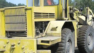 L34 Huta Stalowa Wola wheel loader witquot russian YaMZ238NB turbo diesel [upl. by Nyltac]